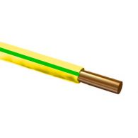 Провод установочный ПуВ 1х1,5 ГОСТ (зелено-желтый, РЭК-Prysmian)