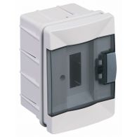 Бокс (щиток) на 2 автомата Makel 1 ряд пластиковый внутренний IP40 прозрачная дверь (Makel), арт. 63002