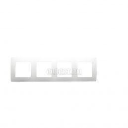 Рамка 4м универсал Etika белый встроенный монтаж (Legrand), арт. 672504