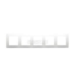 Рамка 5м универсал Etika белый встроенный монтаж (Legrand), арт. 672505