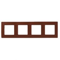 Рамка 4м универсал Etika какао встроенный монтаж (Legrand), арт. 672574