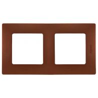 Рамка 2м универсал Etika какао встроенный монтаж (Legrand), арт. 672572