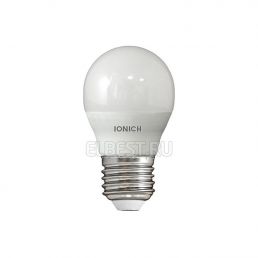 Лампа светодиодная LED шар 6W E27 540Лм 2700К 220V IONICH (UNIVersal), арт. 1564
