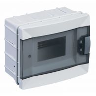 Бокс (щиток) на 6 автоматов Makel 1 ряд пластиковый внутренний IP40 прозрачная дверь (Makel), арт. 63006