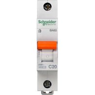 Автомат 1P 20А тип C 4,5кА ВА63 Домовой (Schneider Electric), арт. 11204