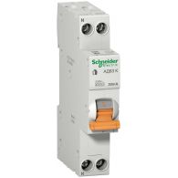 Дифавтомат 10А 1P+N 30мА тип C 4,5кА АД63 К Домовой (Schneider Electric), арт. 12521