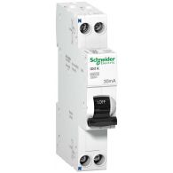 Дифавтомат 10А 1P+N 30мА тип C 6кА iDif K Acti 9 (Schneider Electric), арт. A9D63610