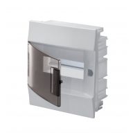 Бокс (щиток) на 8 автоматов Mistral41 1 ряд пластиковый внутренний IP41 прозрачная дверь (ABB), арт. 1SLM004101A2202