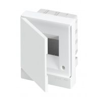 Бокс (щиток) на 4 автомата Basic E 1 ряд пластиковый внутренний IP40 белая дверь (ABB), арт. 1SZR004002A1101