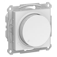 Диммер (светорегулятор) поворотно-нажимной 630W AtlasDesign белый механизм встроенный монтаж (Schneider Electric), арт. ATN000136