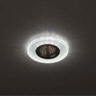 Светильник декор c LED подсветкой 50w GU5.3 MR16 4000K прозрачный IP20 12/ 220В DK LD1 WH (Эра), арт. Б0018775