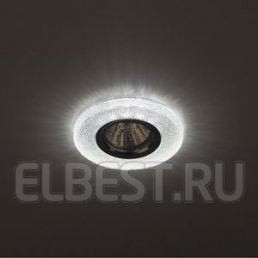 Светильник декор c LED подсветкой 50w GU5.3 MR16 4000K прозрачный IP20 12/ 220В DK LD1 WH (Эра), арт. Б0018775