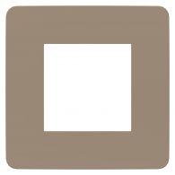 Рамка 1м Unica Studio Color песочный/антрацит встроенный монтаж (Schneider Electric), арт. NU280228