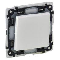 Выключатель 1 кл проходной (переключатель) Valena LIFE белый IP44 механизм с лиц.панелью встроенный монтаж (Legrand), арт. 752156