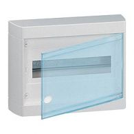 Бокс (щиток) на 12 автоматов 1 ряд пластиковый наружный IP40 прозрачная дверь Nedbox (Legrand), арт. 601246