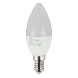 Лампа светодиодная LED свеча 6W E14 480Лм 2700К 220V ECO (Эра), арт. Б0020618