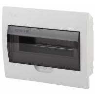 Бокс (щиток) на 12 автоматов 1 ряд пластиковый внутренний IP41 прозрачная дверь ЩРВ-П-12 Simple (Эра), арт. Б0041513