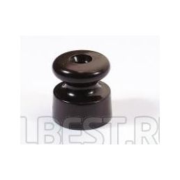Изолятор для витого провода коричневый h18мм керамика 50шт (Bironi), арт. B1-551-02-50