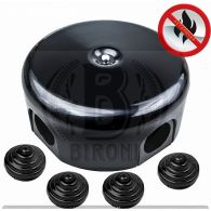 BIRONI ABS-пластик Черный Коробка распределительная BIRONI D110*35мм ( 4 кабельных ввода в комплекте )
