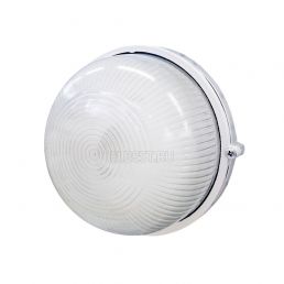 Светильник настенно-потолочный термостойкий круг без решетки 100w Е27 белый IP54 НПП1101 (IEK), арт. LNPP0-1101-1-100-K01
