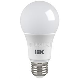 Лампа светодиодная LED груша 15W Е27 1350Лм 3000К 220V (IEK), арт. LLE-A60-15-230-30-E27