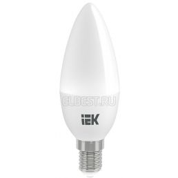 Лампа светодиодная LED свеча 5W Е14 450Лм 3000К 220V (IEK), арт. LLE-C35-5-230-30-E14