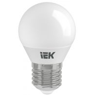 Лампа светодиодная LED шар 5W Е27 450Лм 3000К 220V (IEK), арт. LLE-G45-5-230-30-E27