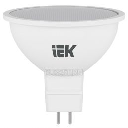 Лампа светодиодная LED софит 7W GU5.3 450Лм 3000К 220V (IEK), арт. LLE-MR16-7-230-30-GU5