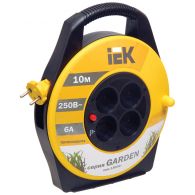 Удлинитель шнур на катушке 4 гнезда 10м 2*0,75мм УК10 Garden (IEK), арт. WKP23-06-04-10