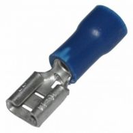 Разъем плоский РПИ-М с изолированным фланцем "мама" 1.5- 2.5 мм (6.3мм) синий РПИ-М 2,5-(6,3) КВТ, арт. 49617