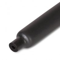 Термоусадочная трубка 3/ 1мм черный ТТК с клеем с клеем (КВТ), арт. 75904