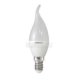 Лампа светодиодная LED свеча на ветру 6W E14 540Лм 4000К 220V IONICH (UNIVersal), арт. 1540