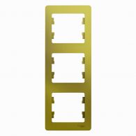 Рамка 3м вертик Glossa фисташковый встроенный монтаж (Schneider Electric), арт. GSL001007