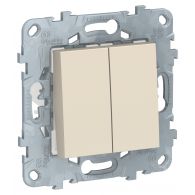 Выключатель 2 кл перекрестный (переключатель) Unica NEW бежевый механизм встроенный монтаж (Schneider Electric), арт. NU521544