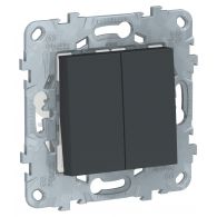 Выключатель 2 кл перекрестный (переключатель) Unica NEW антрацит механизм встроенный монтаж (Schneider Electric), арт. NU521554