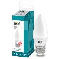 Лампа светодиодная LED свеча 9W Е27 810Лм 4000К 220V (IEK), арт. LLE-C35-9-230-40-E27