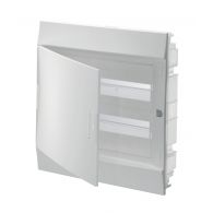 Бокс (щиток) на 36 автоматов Mistral41 2 ряда пластиковый внутренний IP41 белая дверь без клемм (ABB), арт. 1SLM004100A1106