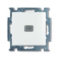 Выключатель 1 кл с подсветкой Basic 55 белый механизм с лиц.панелью встроенный монтаж 2006/1 UCGL-94-507 (ABB), арт. 2CKA001012A2153