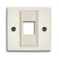 Накладка для разъема компьютерного Modular Jack Basic 55 шале белый CAT5e встроенный монтаж 2561-96-507 (ABB), арт. 2CKA001753A0215