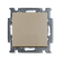 Выключатель 1 кл проходной (переключатель) Basic 55 шампань 10А механизм с лиц.панелью встроенный монтаж 2006/6 UC-93-507 (ABB), арт. 2CKA001012A2169
