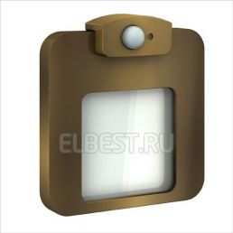 Светильник декоративной подсветки LED 0.64w 13Лм 3100K золото IP20 14В свет в 2-х направениях встроенный монтаж MOZA (Zamel), арт. 01-212-42