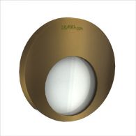 Светильник декоративной подсветки LED 1.1w 18Лм 5900K золото IP20 230В свет в 2-х направениях встроенный монтаж MUNA (Zamel), арт. 02-221-41