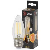 Лампа светодиодная LED свеча филамент 5W E27 515Лм 2700К 220V F-LED (Эра), арт. Б0027933