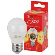 Лампа светодиодная LED шар 10W Е27 800Лм 2700К 220V ECO (Эра), арт. Б0032970