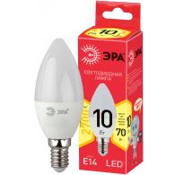 Лампа светодиодная LED свеча 10W Е14 800Лм 2700К 220V ECO (Эра), арт. Б0032961