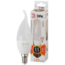 Лампа светодиодная LED свеча на ветру 11W Е14 880Лм 2700К 220V (Эра), арт. Б0032992