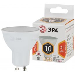 Лампа светодиодная LED софит 10W GU10 800Лм 2700К JCDR 220V (Эра), арт. Б0032997