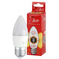 Лампа светодиодная LED свеча 8W E27 640Лм 2700К 220V ECO (Эра), арт. Б0030020