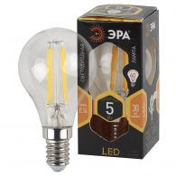 Лампа светодиодная LED шар филамент 5W E14 515Лм 2700К 220V F-LED (Эра), арт. Б0043437