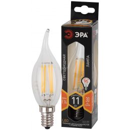 Лампа светодиодная LED свеча на ветру филамент 11W E14 930Лм 2700К 220V F-LED (Эра), арт. Б0047001